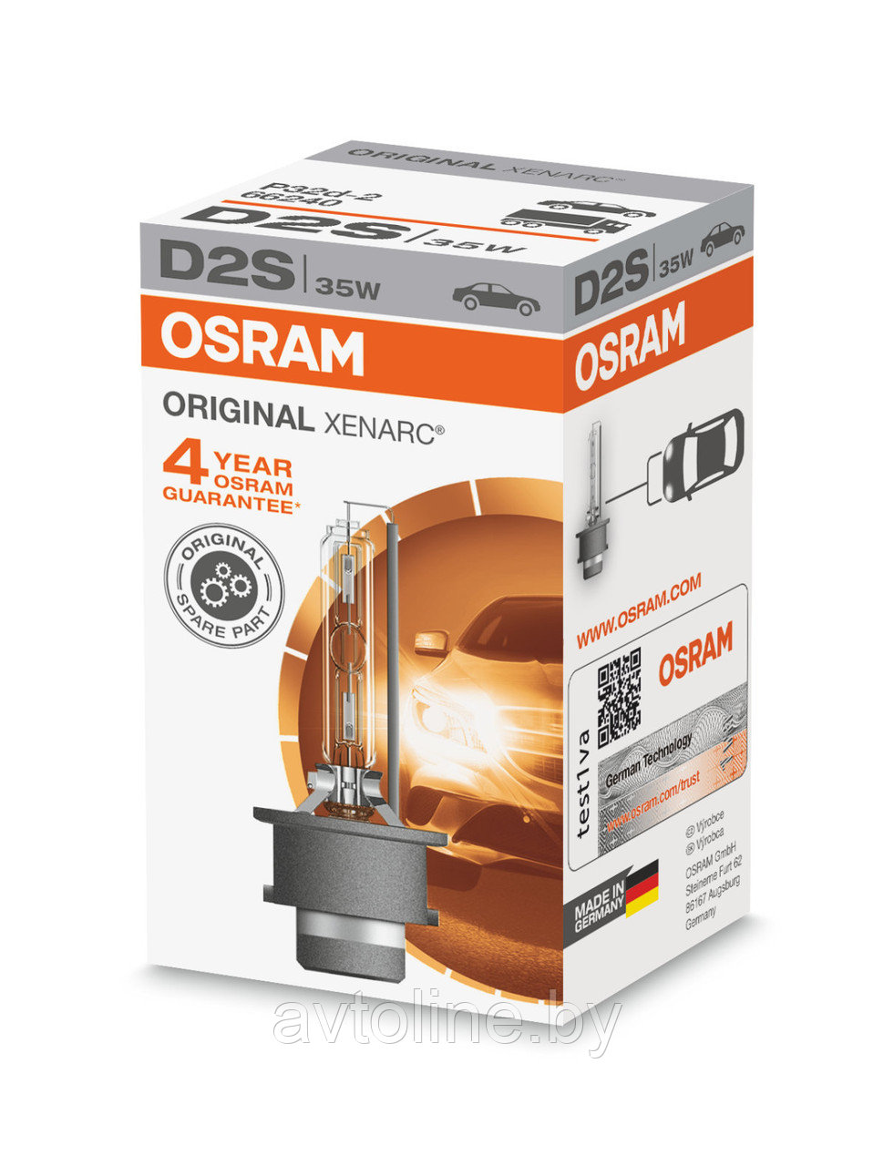 Лампа ксеноновая D2S Osram Xenarc Original 66240