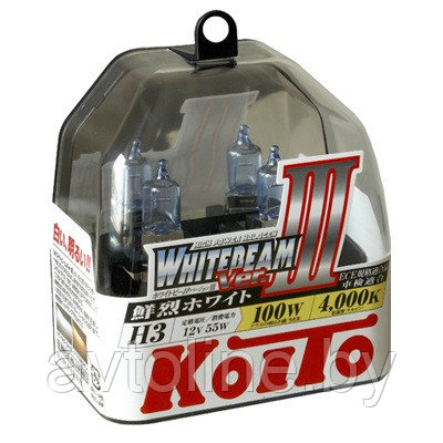 Автомобильная лампа H3 Koito WhiteBeam III P0752W (комплект 2 шт) - фото 2 - id-p76869410