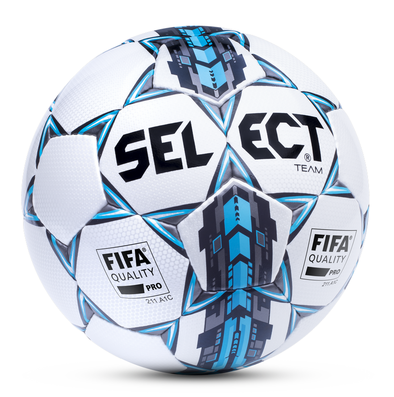 Мяч футбольный Select Team FIFA Quality Pro бел/син. №5 - фото 1 - id-p75781519