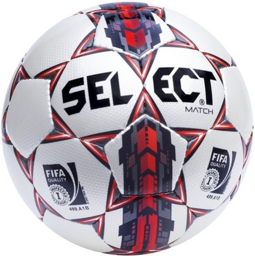 Мяч футбольный Select Match FIFA Inspected 499.А1В бел/красн. №5 - фото 1 - id-p75781518
