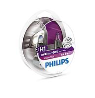 Автомобильная лампа H1 Philips VisionPlus +60% (комплект 2 шт) 12258VPS2