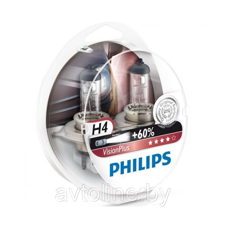 Автомобильная лампа H4 Philips VisionPlus +60% 12342VPS2 - фото 2 - id-p76869469