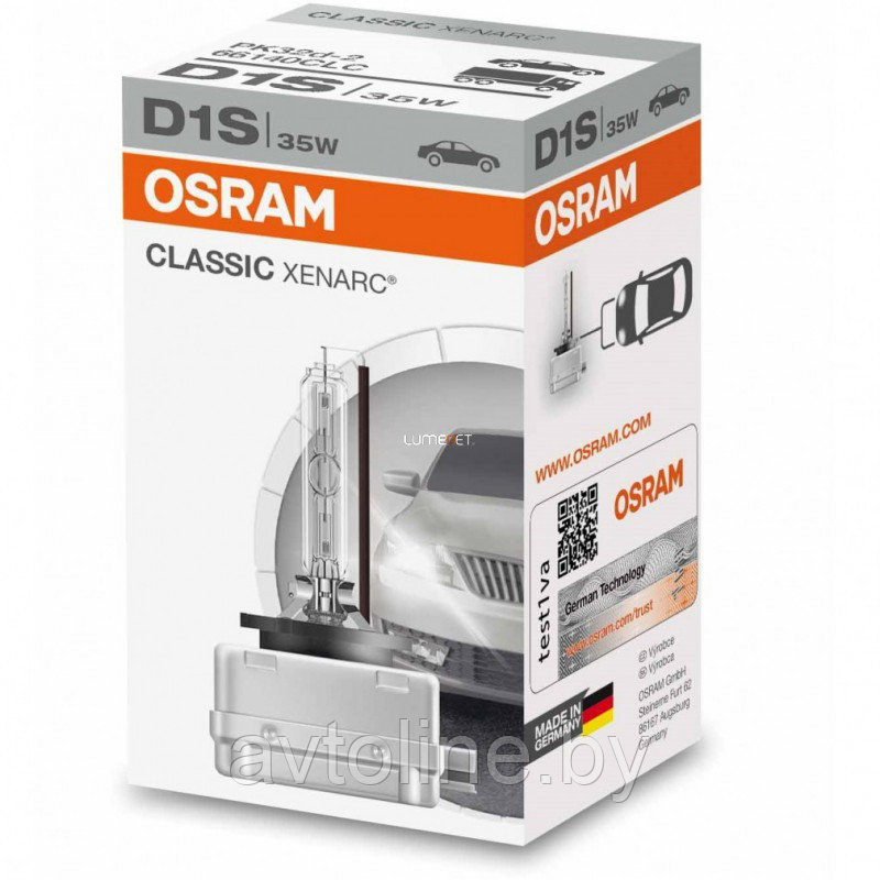 Лампа ксеноновая D1S Osram Xenarc Classic 66140CLC
