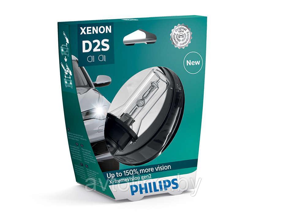 Лампа ксеноновая D2S Philips X-tremeVision gen2 +150% 85122XV2S1
