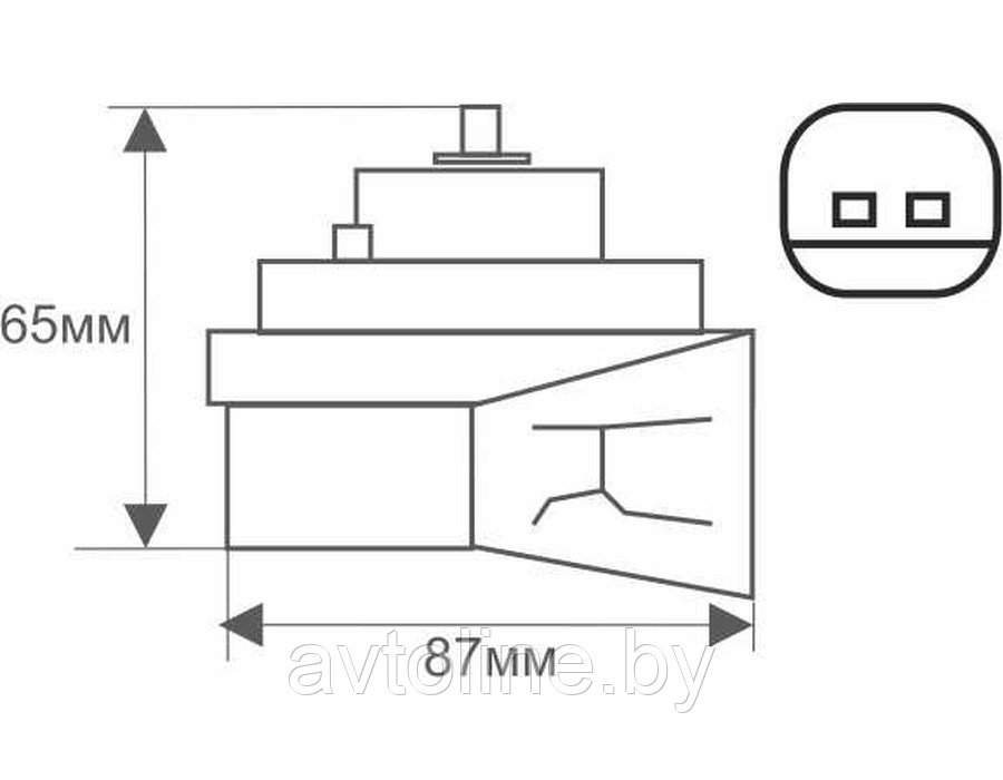 Звуковой сигнал SVS для Ford, Jeep 0450006000 - фото 4 - id-p76869688