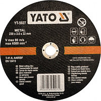 Круг отрезной по металлу230*2*22мм"Yato" YT-5927