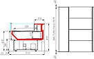 Холодильная витрина Сarboma Bavaria 2 GC110 SM 2,0-2 (с боковинами и стеклом) СТАНДАРТ открытая +2...+6, фото 3