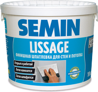 Финишная шпатлевка для стен и потолка Semin Lissage PRO, 10 кг