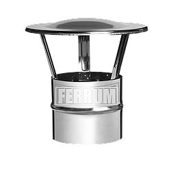 Зонт Ferrum 0,5 мм для одностенного дымохода d 130