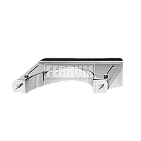 Кронштейн раздвижной Ferrum для стального дымохода 1,0 мм d 200