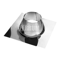 Крышная разделка прямая Ferrum для стального дымохода 0,5 мм d 120