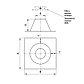 Крышная разделка прямая Ferrum для стального дымохода 0,5 мм d, фото 2