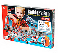 Конструктор с шуруповертом "Builders Fun" 550 деталей (арт. 661-302)