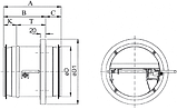 Клапан огнезадерживающий КОЗК - 315 круглый, фото 2