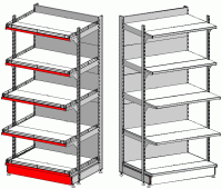 Стеллаж дискаунтерный