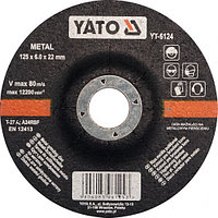Круг шлифовальный металл 125*22*6 мм"Yato" YT-6124