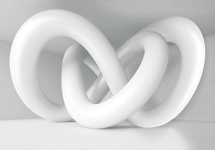 Фотообои  Абстрактная  3d модель спирали  