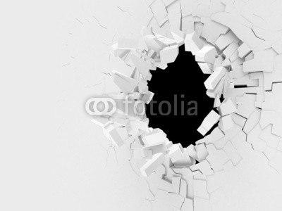 Фотообои  Абстрактный фон взрыв белой стены