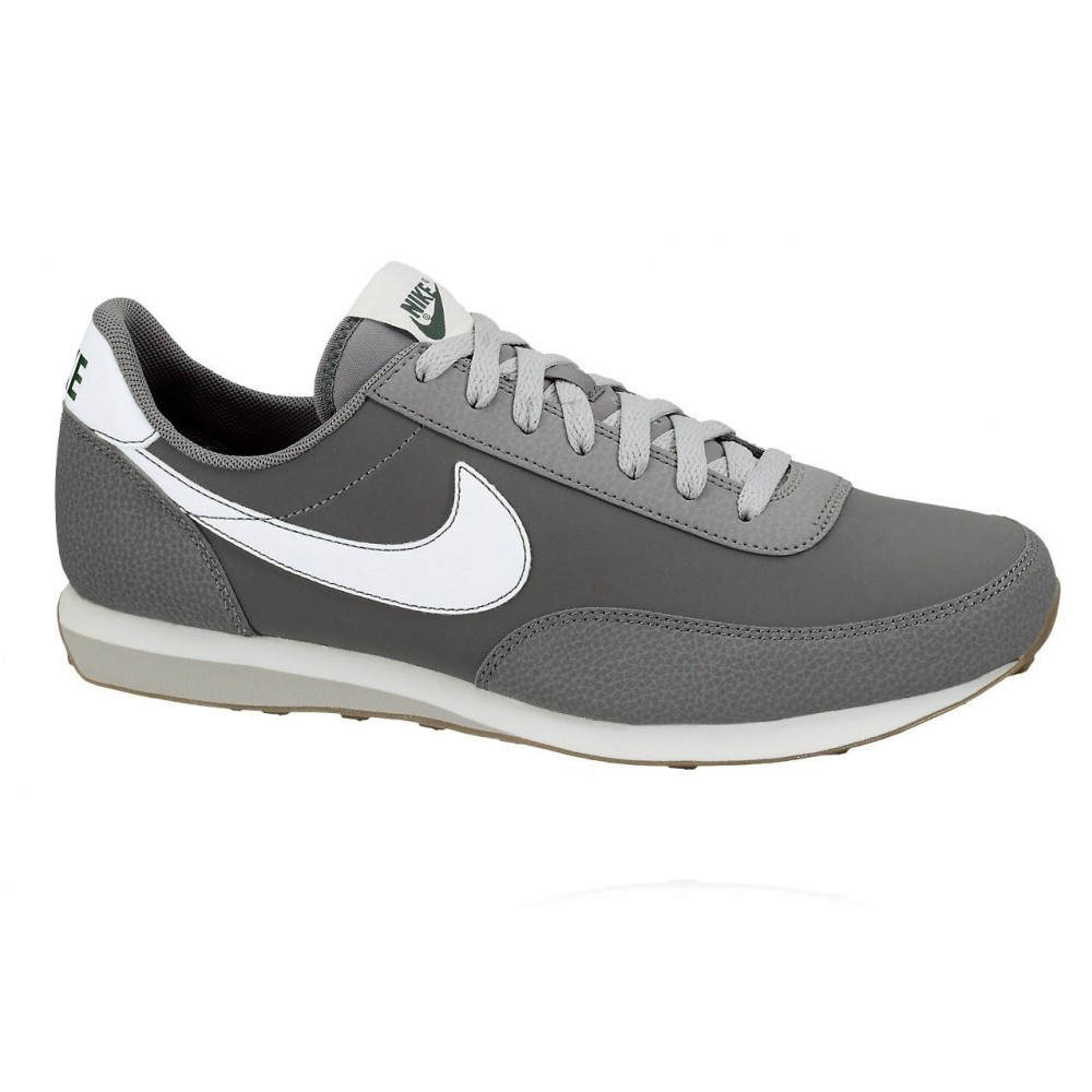 Кроссовки Nike ELITE LEATHER СЕРЫЕ - фото 1 - id-p75982142