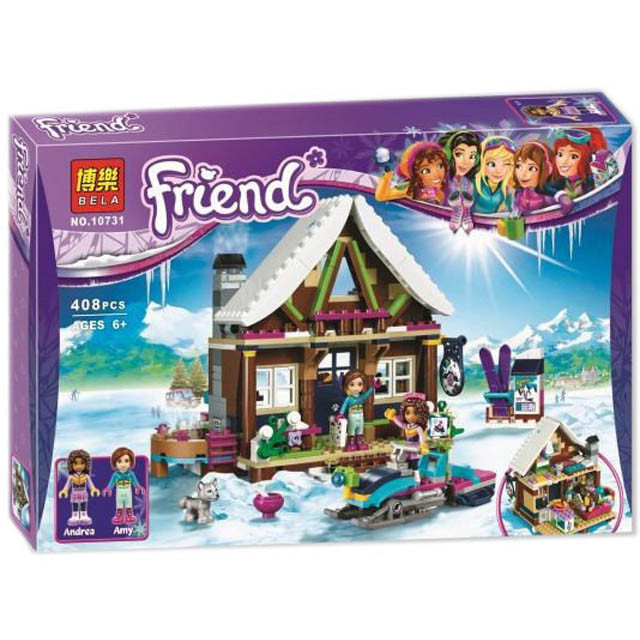 Конструктор Bela Friends 10731 "Горнолыжный курорт: шале" (аналог Lego Friends 41323) 408 деталей