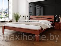 Кровать из массива ольхи «Венеция», цвет яблоня 160х200