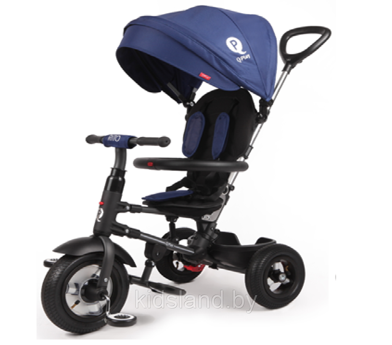 Детский трехколесный складной велосипед QPlay Rito (синий) - фото 3 - id-p77028712