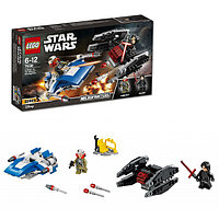 Конструктор Лего 75196 Истребитель типа A против бесшумного истребителя СИД Lego Star Wars