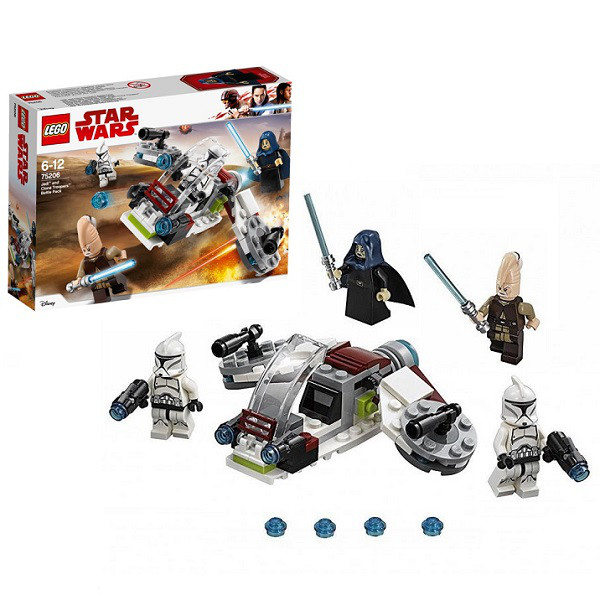 Конструктор Лего 75206 Боевой набор Джедаев и Клонов-Пехотинцев Lego Star Wars