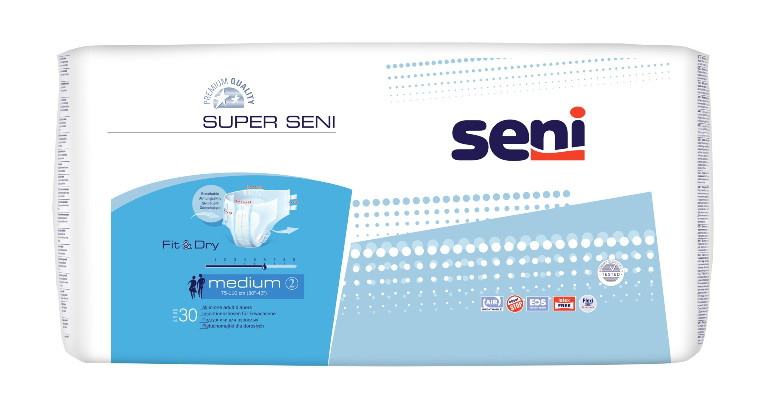 Подгузники для взрослых Super Seni air medium, (Размер 2, 30 шт.)