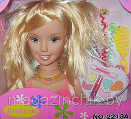 Игровой набор для девочек 2213 A Кукла-манекен с набором косметики и аксессуарами для волос