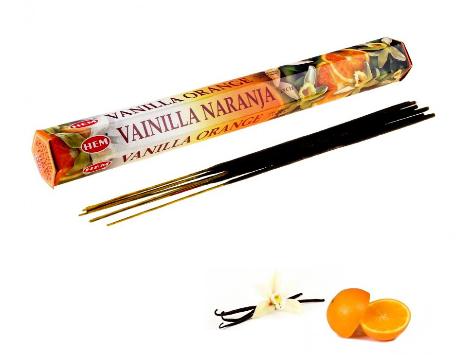 Благовония Ваниль Апельсин HEM Vanilla Orange, 20шт – эрогенное средство