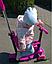 Детский самокат-беговел Scooter 5 в 1 расцветки в ассортименте, фото 5