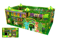 Лабиринт многоуровневый 11,25x6,25x4 м