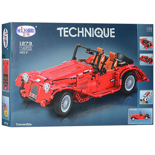 Конструктор TECHNIQUE 1273 Ретро машина (аналог Lego Technic) 1141 деталь
