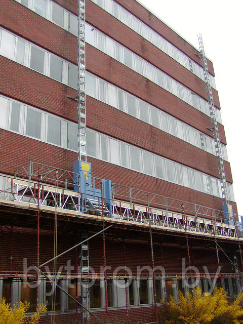 Платформы мачтовые фасадные GEDA MCP 1500 до 16.7 м ширина до 100 м высота - фото 1 - id-p3656869