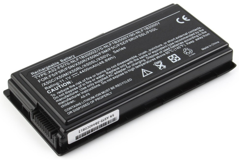 Батарея (аккумулятор) для ноутбука Asus F5N F5R F5V X50 X50R 11,1V 4400mAh - фото 1 - id-p77101152