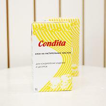 Крем на растительных маслах Кондита (сливки) 1 л. 28% Condita