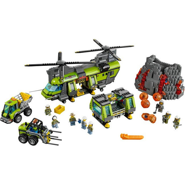 Конструктор Bela Urban 10642 Тяжёлый транспортный вертолет "Вулкан" (аналог Lego City 60125) 1325 деталей - фото 3 - id-p77108933