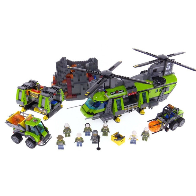 Конструктор Bela Urban 10642 Тяжёлый транспортный вертолет "Вулкан" (аналог Lego City 60125) 1325 деталей - фото 8 - id-p77108933