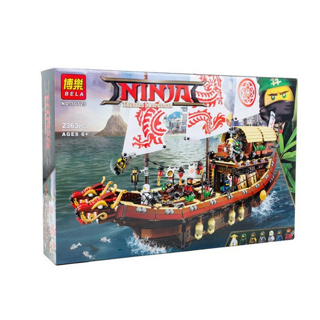 Конструктор Bela Ninja 10723 "Летающий корабль Мастера Ву" (аналог Lego Ninjago Movie 70618) 2363 детали