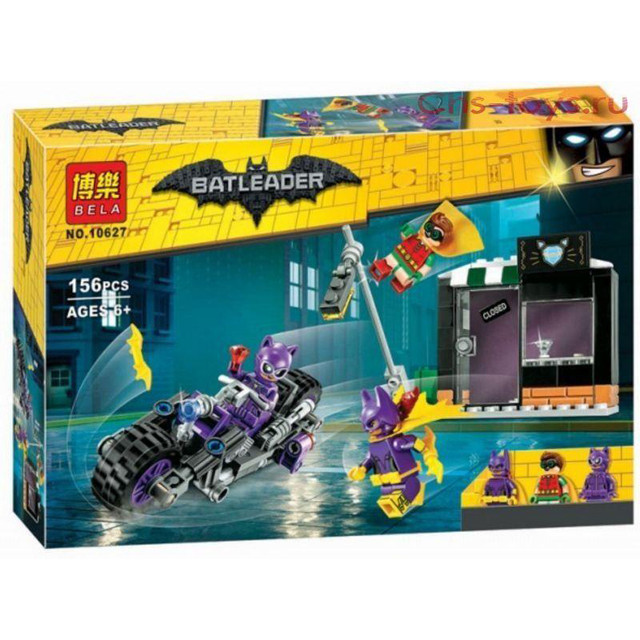 Конструктор Bela Batleader 10627 "Погоня за Женщиной-кошкой" (аналог Lego Batman Movie 70902) 156 деталей - фото 1 - id-p77110533