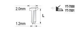 Гвозди для степлера 12*2*1,2мм [1000шт. ]"Yato" YT-7033, фото 2