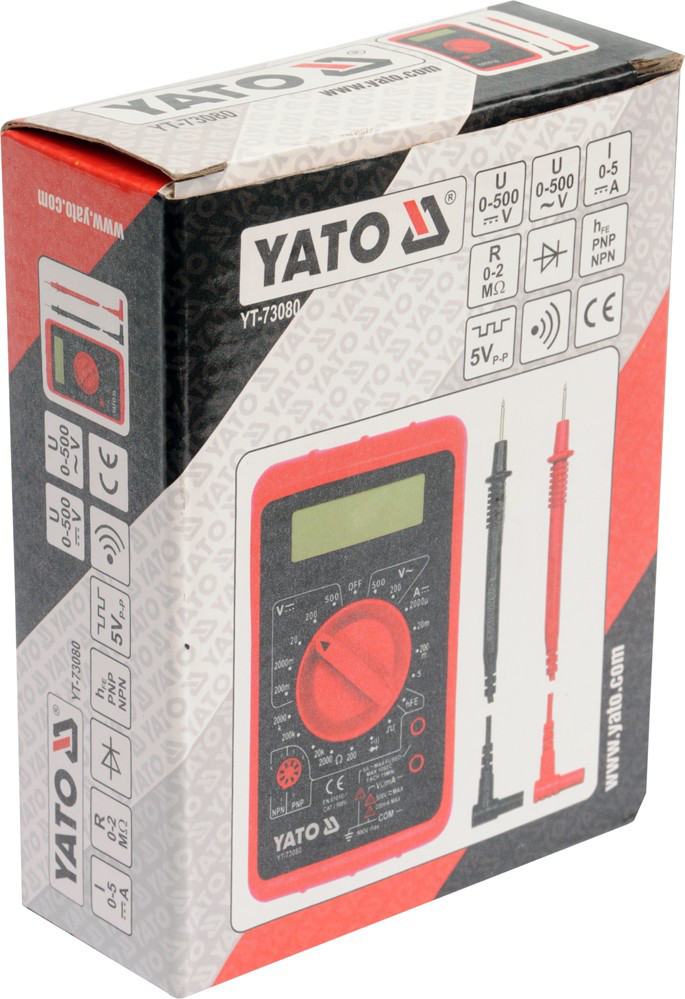 Цифровой мультиметр "Yato" YT-73080 - фото 2 - id-p74165068