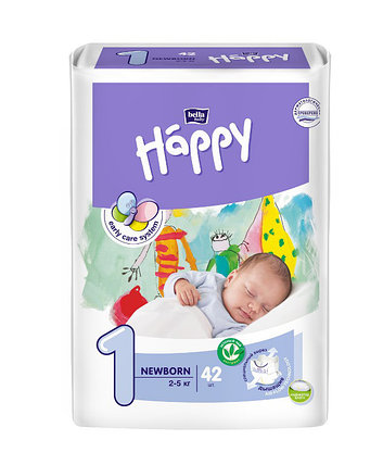 Подгузники для детей BELLA BABY HAPPY NEWBORN 42 шт. (2-5 кг), фото 2