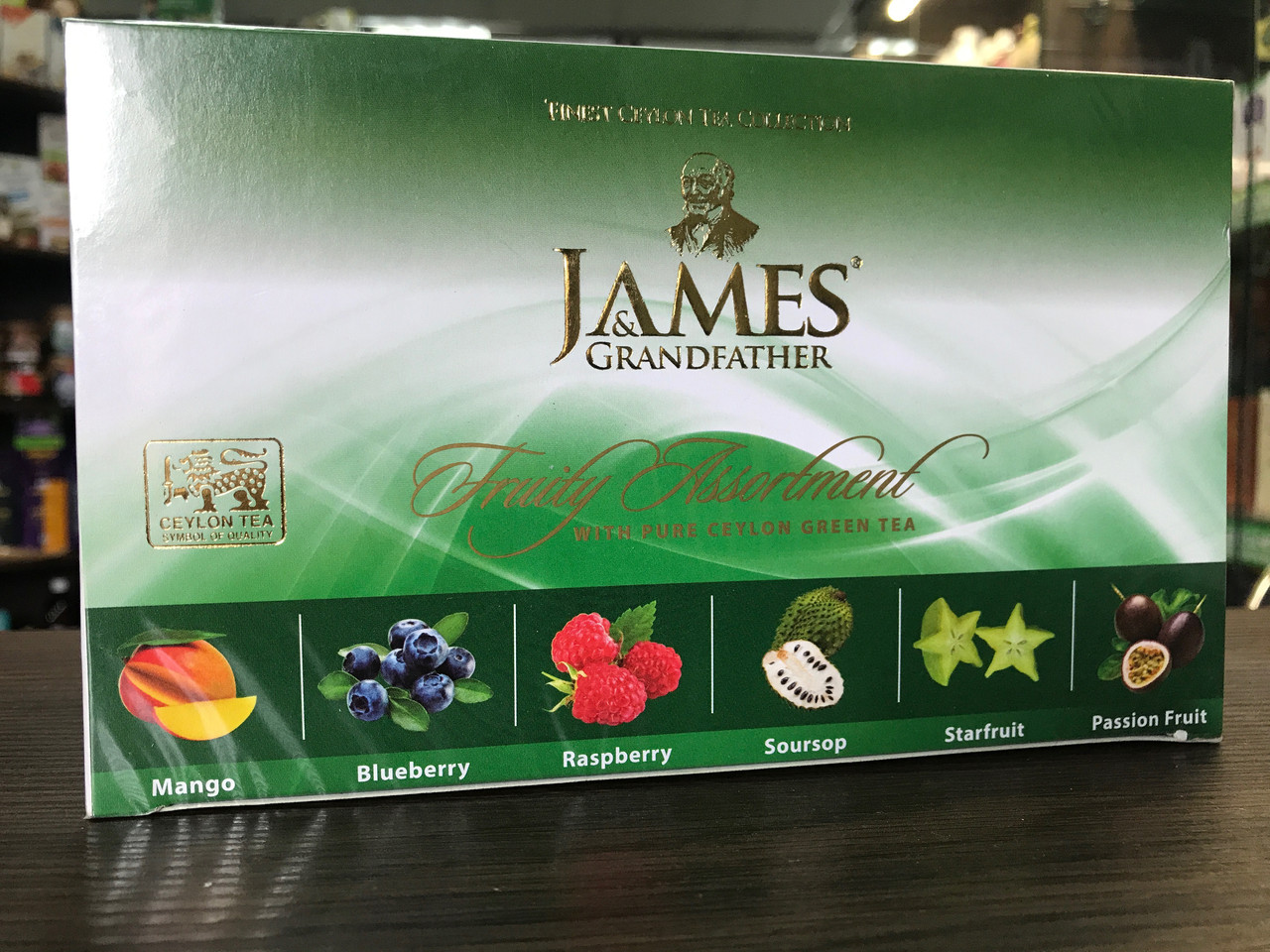 Чай зеленый Микс с фруктами пакетированный James & Grandfather "Fruity Assortment", 60*2 гр