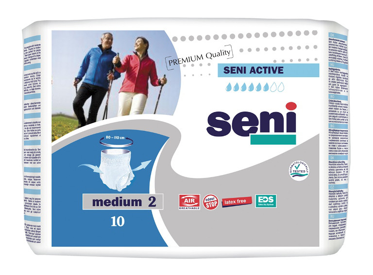 Впитывающие трусики для взрослых Seni Active medium, 10 шт - фото 1 - id-p77174888