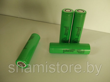 Аккумулятор литиевый (Li-Ion) SAMSUNG INR18650-25R (3.7V, 20A, 2500mAh), незащищенный, высокой мощности, Корея, фото 2