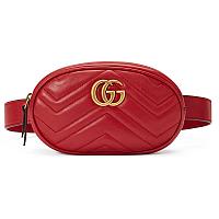 Женская поясная сумка Gucci (Гуччи) RED