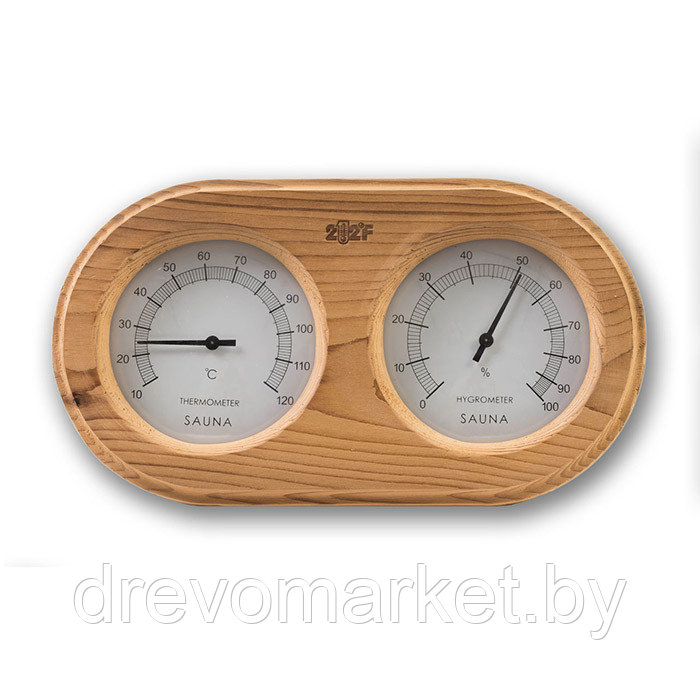Термогигрометр "Очки" овал канадский кедр - фото 1 - id-p77190635