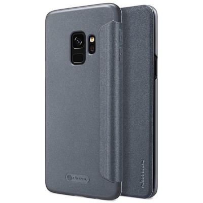 Полиуретановый чехол книга Nillkin Sparkle Leather Case Черный для Samsung G960 Galaxy S9 - фото 4 - id-p77197632